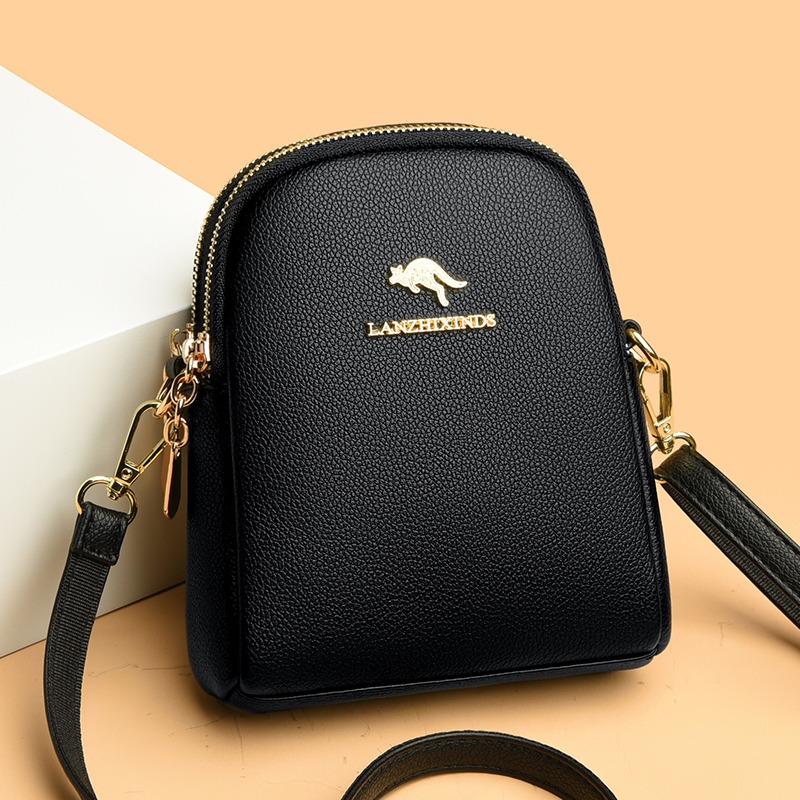 Women Bags For Sale - Fashion Solid Color Zipper Versatile Pu