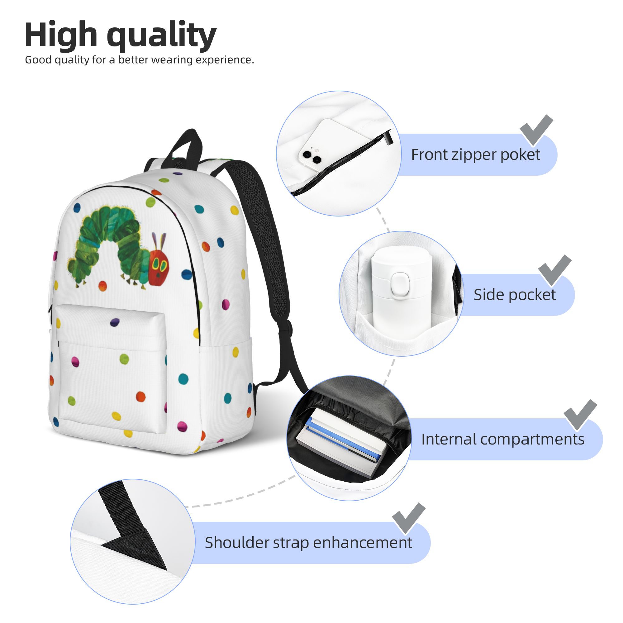 Very Hungry Caterpillars Dots  - огляд і ціна Women'S Bags Very