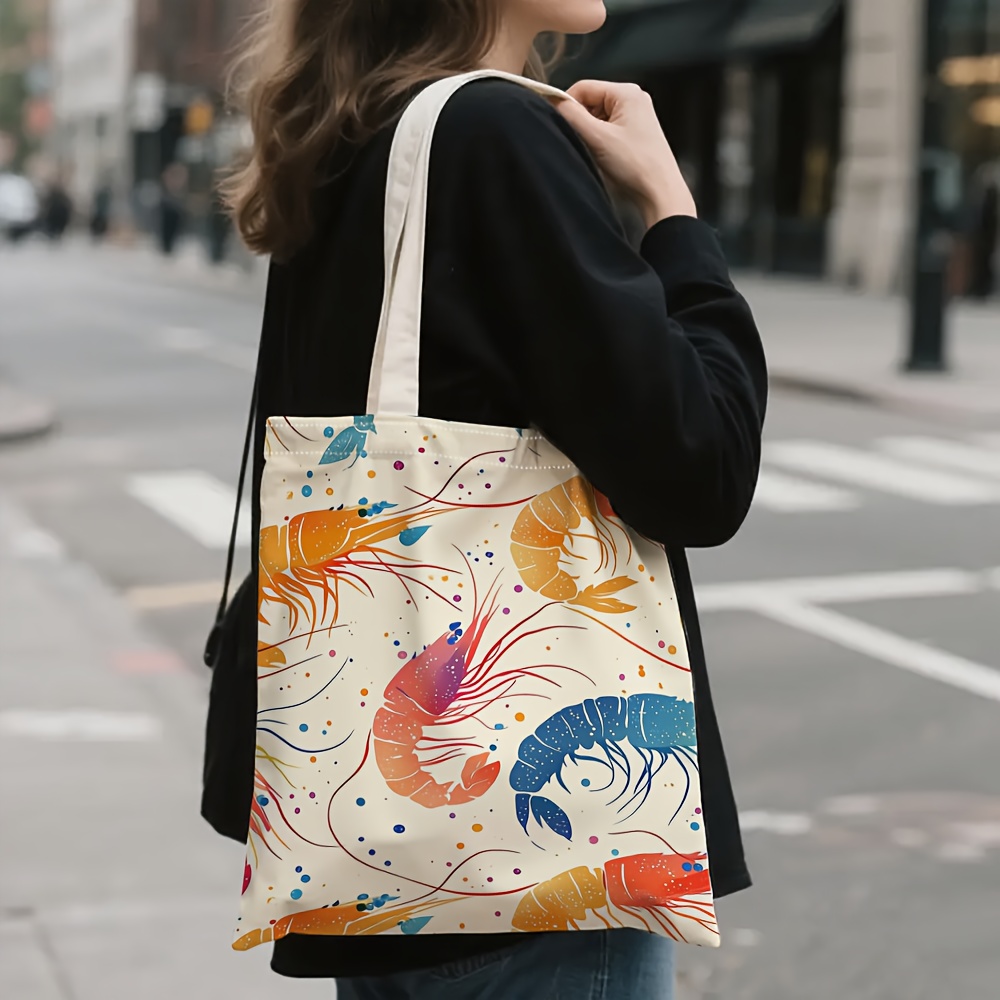 Colorful Shrimp Pattern Tote B - огляд і ціна Women'S Bags Very