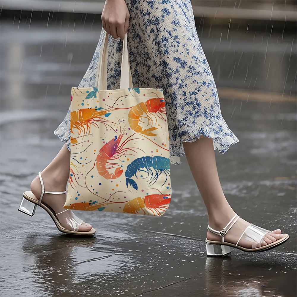 Colorful Shrimp Pattern Tote B - огляд і ціна Women'S Bags Very