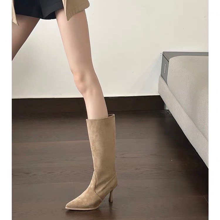 Cow Suede Mid-calf Modern Boot - огляд і ціна Women Bags For Sale